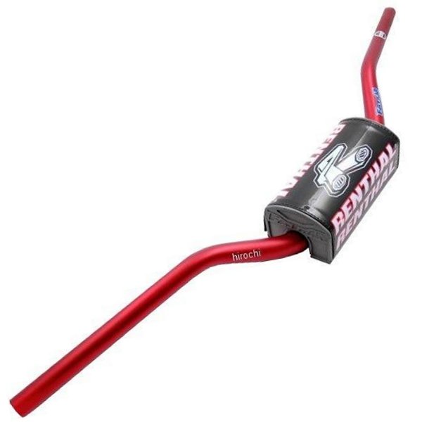 レンサル RENTHAL ハンドルバー ファットRC/ウィンダムカラー:レッドハンドル径:7/8インチ(22mm)全幅:802mm高さ:99mmライズ:65mmベース:200mmスイープ(角度):54mmグリップ部:188mmアルミ合金、無ブレース設計、5.0mmの肉厚で曲げ部に強度を付加1-1/8インチ(29mm)のクランプは滑りを低減します。優れた強度と弾力性を併せ持つレーザーエッチングされた位置決めグリッドローレットバー端がグリップスリップを防ぎます。ショットピーニング処理をした陽極酸化仕上げが腐食に耐えます。バーパッドが付属します。604-01-RD楽天 JP店　