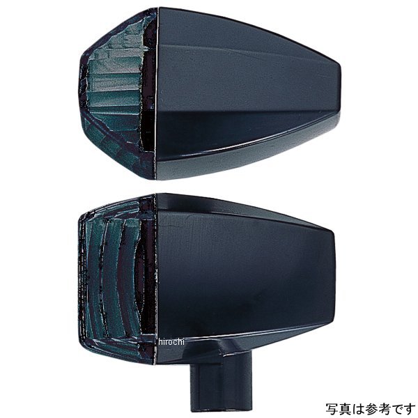 ポッシュ POSH ウインカー 汎用 ユニバーサル ZRタイプ クリスタルカット シングル球 メッキ/スモーク ..