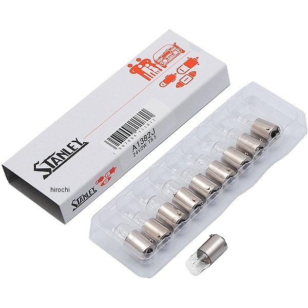 スタンレー STANLEY バルブ T8.5 24V2W 10個入り A1382J JP店