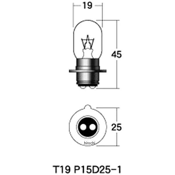 M&H マツシマ ノーマルバルブ 12V18/18W ヘッド球 (クリア) 1箱 (10個入り) PH7 B-...