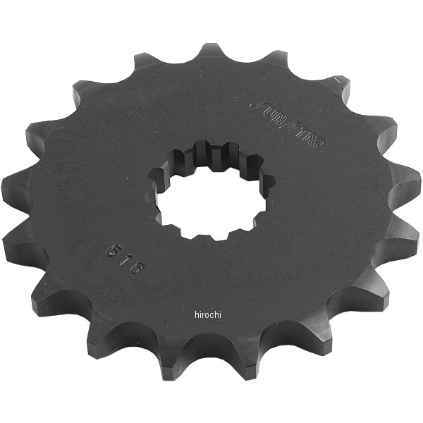 サンスター SUNSTAR フロント スプロケット 530/17T 84年以降 ZX、GPZ、ZZR スチール 黒 516-17 JP店