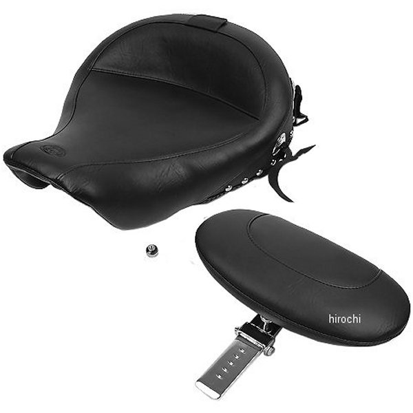 【USA在庫あり】 マスタング Mustang シート ソロ ワイド 06年以降 スタッド バックレスト付き 0803-0310 JP店