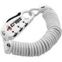 【メーカー在庫あり】 クロップス CROPS Q3 コイルケーブルロック 白 CP-SPD08W JP店