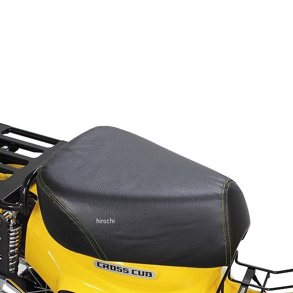 【メーカー在庫あり】 SP武川 クッションシートカバー クロスカブ110 ブラック表皮/ダブルダークグリーンステッチ 09-11-0186 JP店
