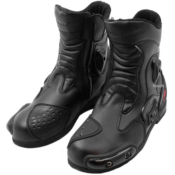 【メーカー在庫あり】 BK-067 コミネ KOMINE プロテクトスポーツショートライディングブーツ 黒 24.5cm 4560163758270 JP店