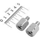 ミラックス MIRAX 逆ネジ ミラー アダプター 正ネジ8mm→逆ネジ8mm メッキ MIRAX101 JP店