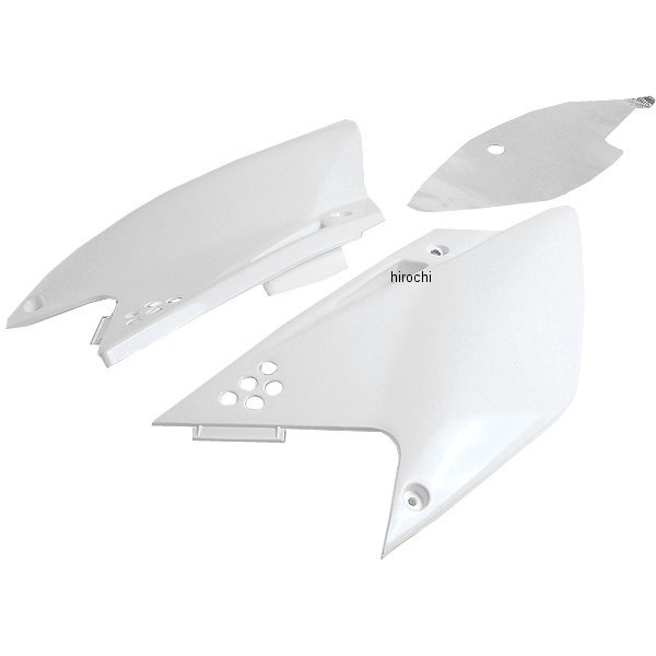 【USA在庫あり】 ユーフォープラスト UFO PLAST サイドパネル 06年-08年 KX250F 白 0520-0384 JP店