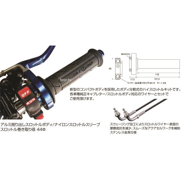 ポッシュ POSH コンパクトハイスロットルキット 17年以前 GSX250R、グロム ゴール...