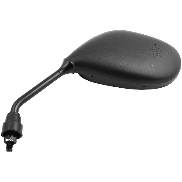 ミラックス MIRAX スクーター用楕円ミラー 正ネジ8mm 左側 黒 MIRAX03 JP店