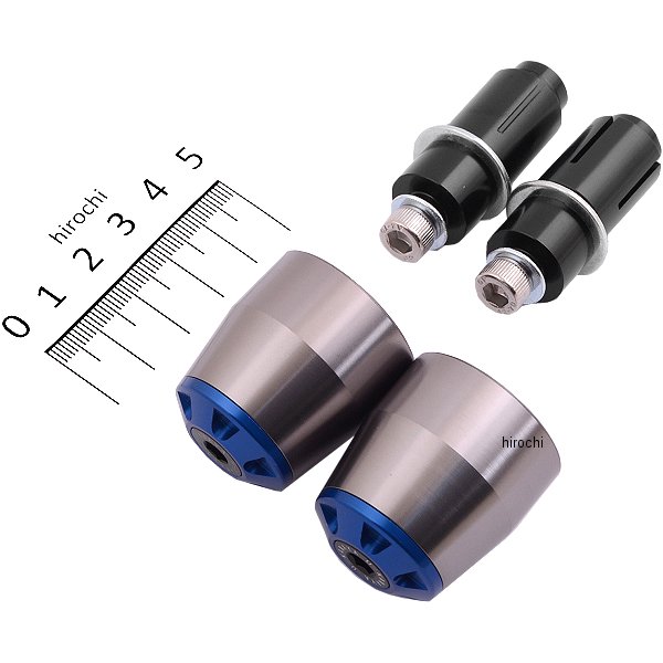 【メーカー在庫あり】 ユーカナヤ U-KANAYA アルミビレット バーエンド φ22ハンドルバー 汎用品 チタン..