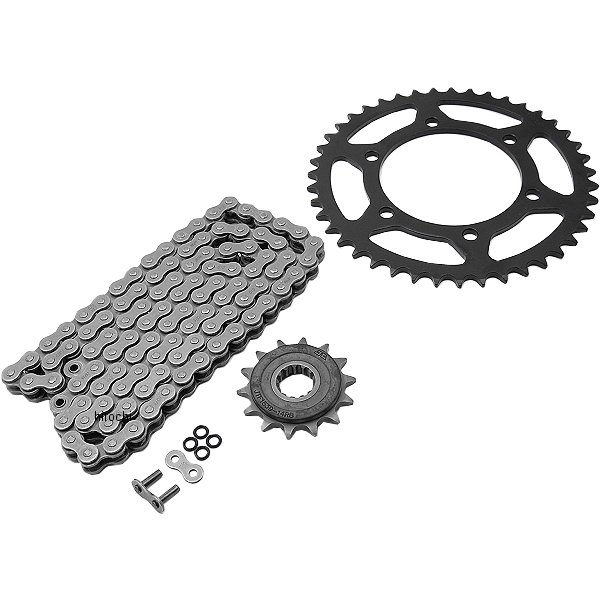DID 大同工業 チェーン、フロント/リアスプロケット 3点交換キット 08年-12年 ニンジャ250R スチール DK-04 JP店