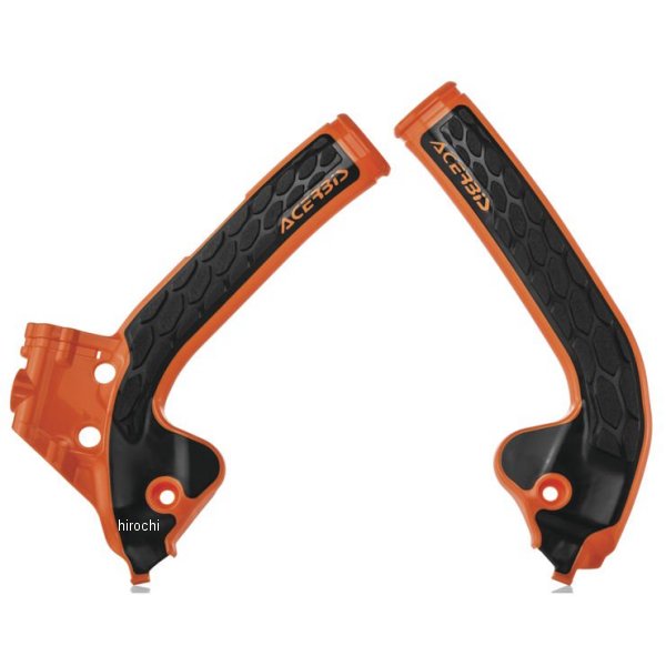 【USA在庫あり】 アチェルビス ACERBIS フレームガード X-Grip 14年-23年 KTM SX65 オレンジ/黒 acb2688765225 JP店