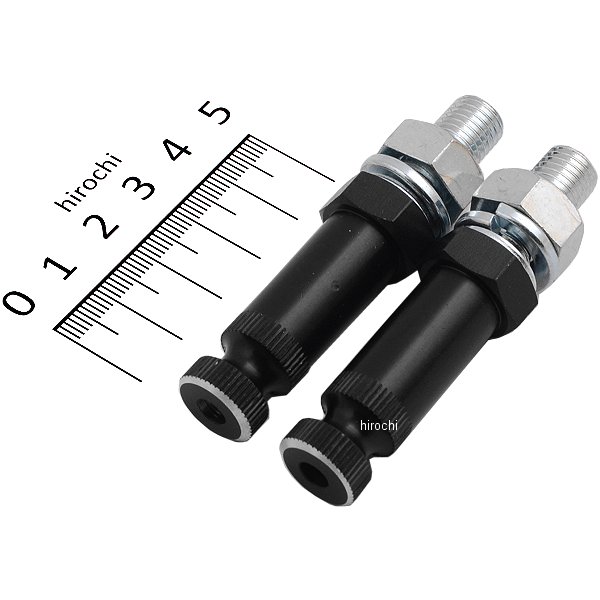 シージーシー CGC ウインカー取付ボルト アルミ M10x46 黒 2本入り 21592 JP店