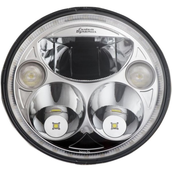 【USA在庫あり】 カスタムダイナミクス LED ヘッドライト 7インチ TruBEAM H4 5800...