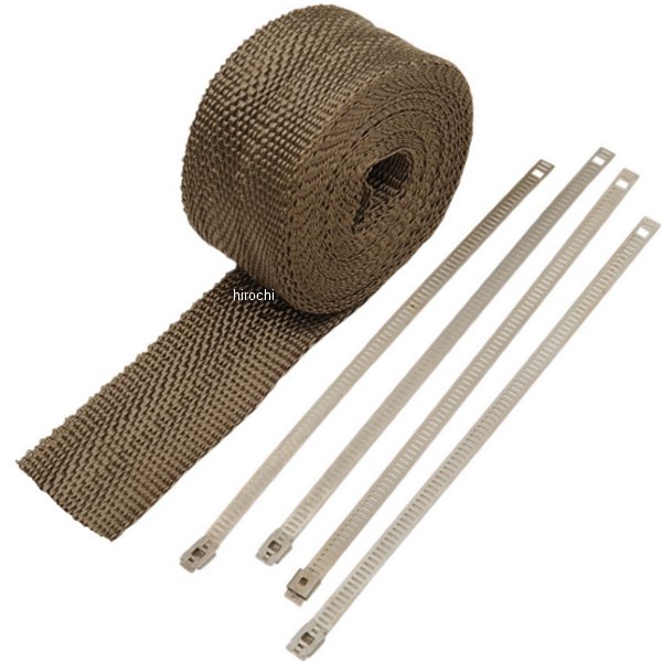 【USA在庫あり】 サイクルパフォーマンス Cycle Performance マフラー用ラップ 2インチ x 25フィート メタリック タイラップ付き 1861-0976 JP店