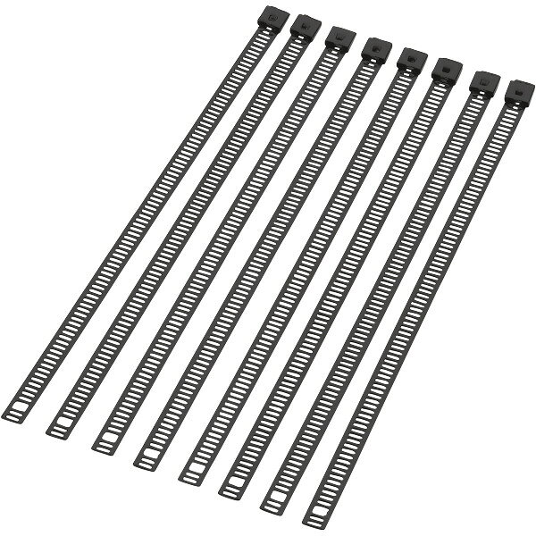 ラダースタイル ケーブルタイタイラップステンレスブラック長さ:8インチ(203.2mm)8個パック2120-0643楽天 JP店　