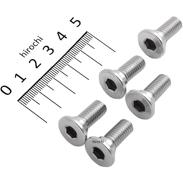 【メーカー在庫あり】 キタコ ローターボルト スズキ1 M8X20X4.3 ステンレス 5個入り 0900-500-07101 JP店