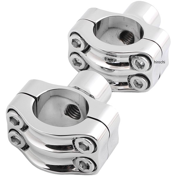 【USA在庫あり】 ローランドサンズデザイン RSD 1.25インチバー用ライザー 1.5インチ高 ノスタルジア 4ボルト クローム 0602-0544 JP店