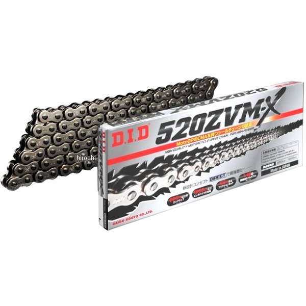 4525516338196 DID 大同工業 チェーン 520ZVM-X シリーズ スチール (108L) カシメ 520ZVM-X-108L-ST JP店