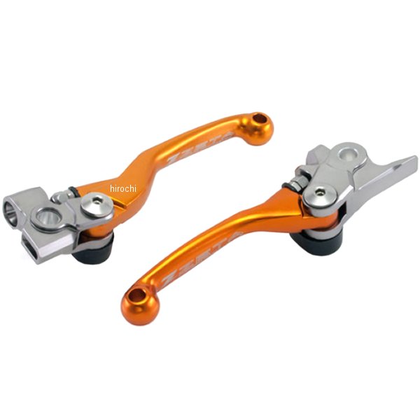 【メーカー在庫あり】 ジータ ZETA ピボットレバーセット FP 14年以降 KTM、ハスクバーナ 3フィンガー オレンジ ZE44-4137 JP店