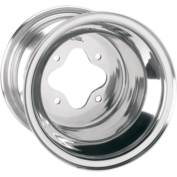 【USA在庫あり】 AMS ホイール スタンダード ポリッシュ 10X8 4/115 3+5 リア 0232-0110 JP