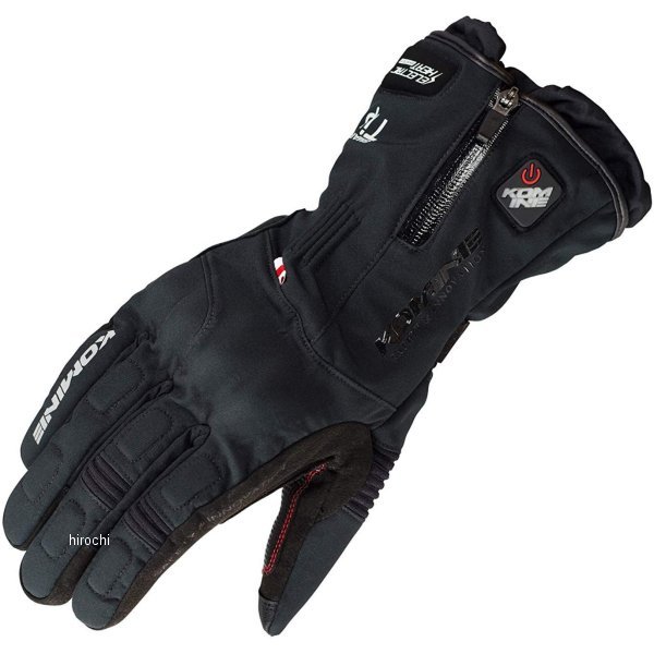 【メーカー在庫あり】 EK-205 コミネ KOMINE 秋冬モデル アドバンスド プロテクトエレクトリックグローブ 黒 3XLサイズ 4573325737808 JP店(2)