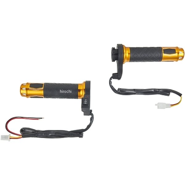 爆買い新作 Nbs バイクパーツセンター カスタムタイプグリップヒーター 22mm ゴールド 汎用 Jp店