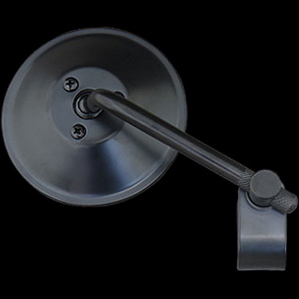 ミラー直径4インチ(約102mm)ステムの長さ(約100)1インチバー用。左右兼用です。ステム先端のローレット加工有無は製造ロットにより変動します。予めご了承ください。1個売り001022楽天 JP店　