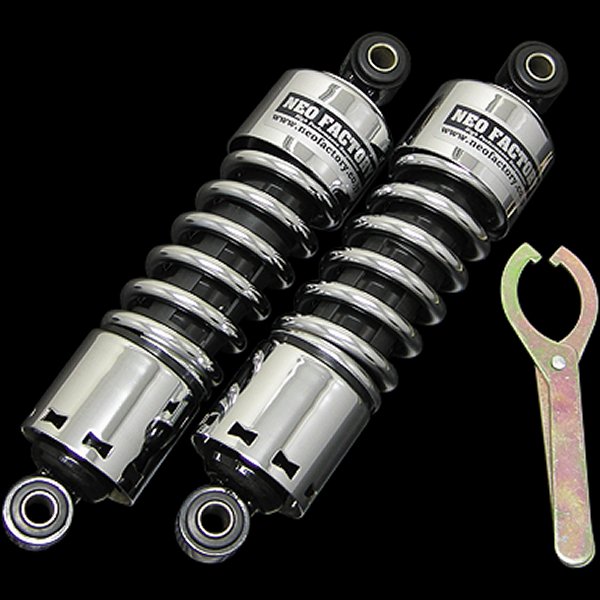 73年-86年 FX、FL 4速取り付け部芯間:11インチ（約280mm）全長:約310mmソフテイルには対応しません。取り付け後、必ずRフェンダーとチェーンガードのクリアランスを確認してください。必要に応じてフェンダー、チェーンガードをカットして使用してください。車高が変わるため、サイドスタンドの変更が必要になる可能性があります。003281楽天 JP店　