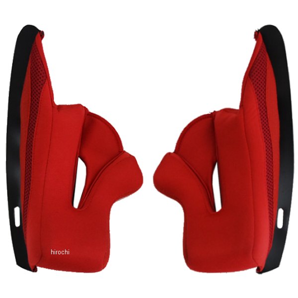 エイチジェイシー HJC チークパッド FG-MX 赤 32mm M/XLサイズ HJP4401500M/XL JP店