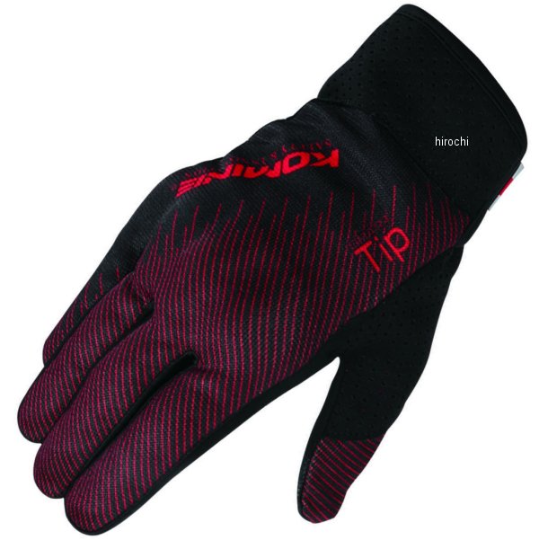 【メーカー在庫あり】 GK-233 コミネ KOMINE 春夏モデル プロテクト ライディング メッシュグローブ 赤/黒 XLサイズ 4573325744219 JP店