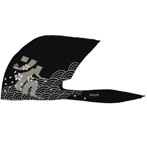 【メーカー在庫あり】 WBKN-474 ニコクドウ 弐黒堂 春夏モデル バンダナキャップ 舞桜 黒/灰 フリーサ..