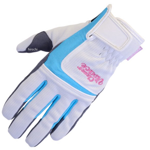 クレバービバーチェ CLEVER VIVACE メッシュグローブ レディース 白/青 Sサイズ CVG-715S JP店