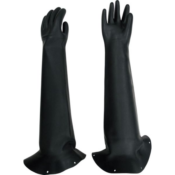 Rubber Gloves - 【メーカー在庫あり】 (株)東和コーポレーション トワロン 天然ゴム手袋 ブラスト用手袋フランジ付 826 JP店