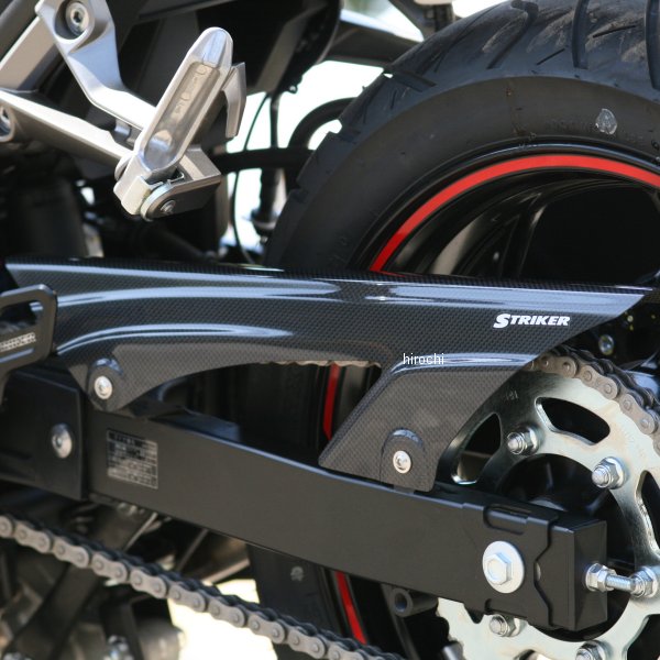 ストライカー STRIKER チェーンカバー ニンジャ250、ニンジャ250R、Z250 カーボン SAD-CC94C JP店