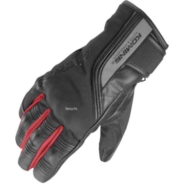 Winter Gloves - 【メーカー在庫あり】 コミネ KOMINE 秋冬モデル プロテクトウィンターグローブ 黒/赤 Lサイズ GK-837 JP店