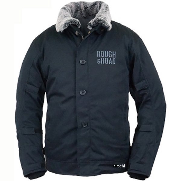 【メーカー在庫あり】 ラフ&ロード 秋冬モデル N-1RボアウインタージャケットFP 黒 Lサイズ RR7691BK3 ..
