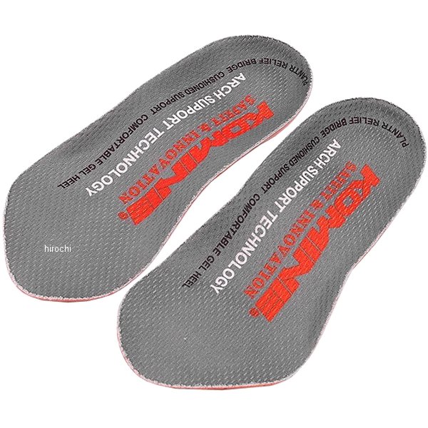 【メーカー在庫あり】 BK-205 コミネ KOMINE アーチサポート スポーツ インソール 灰 フリーサイズ 456..