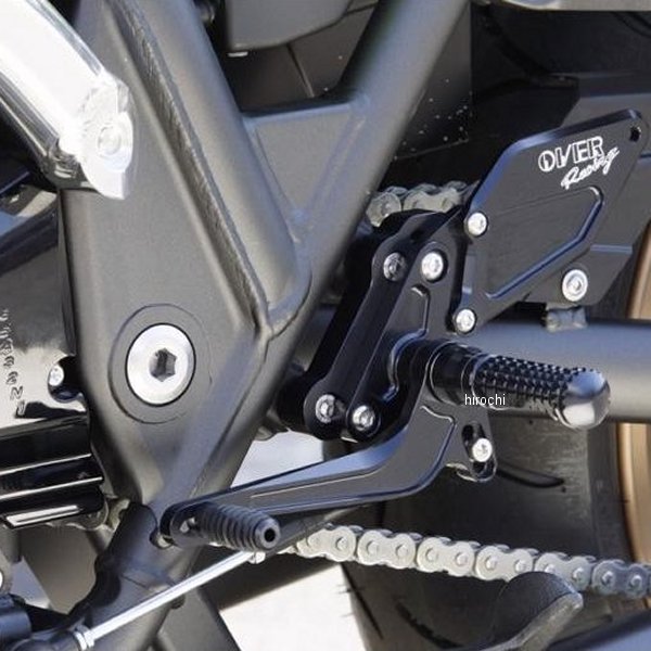 オーヴァー OVER バックステップ ZRX1200、ZRX1200DAEG 黒 51-811-01B JP店