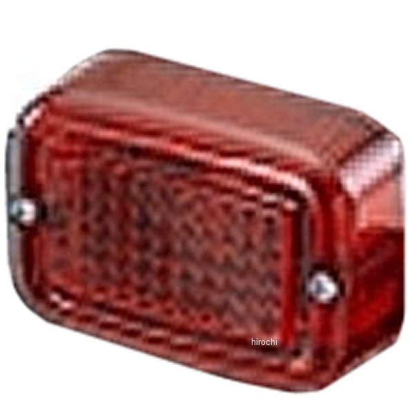 【メーカー在庫あり】 キタコ テールレンズ 角型 赤 801-0590200 JP店