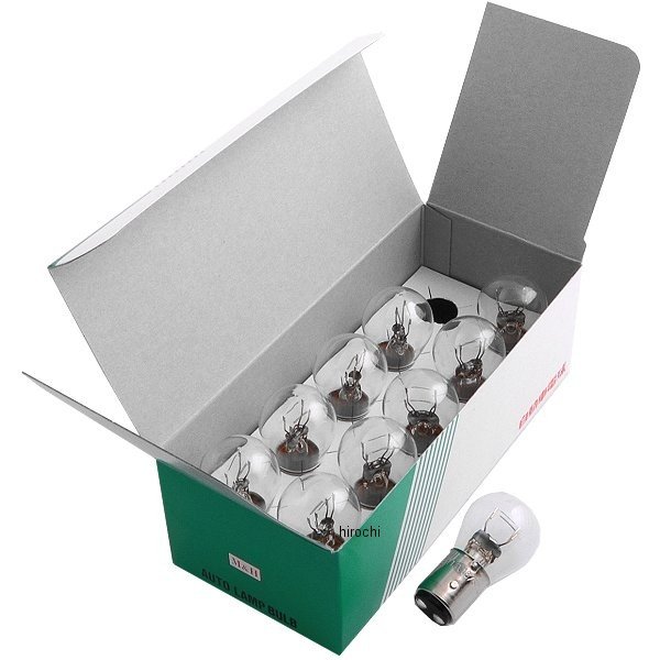 Light Valves - 【メーカー在庫あり】 M&H マツシマ ノーマルバルブ 12V18/5W ストップ/テール球 ウインカー/ポジション球 (クリア) 1箱 (10個入り) B-3404 JP店