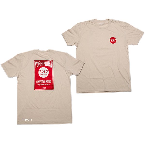 USヨシムラ Tシャツ COMPETITION MOTORS XLサイズ ベージュ 900-219-19XL JP店