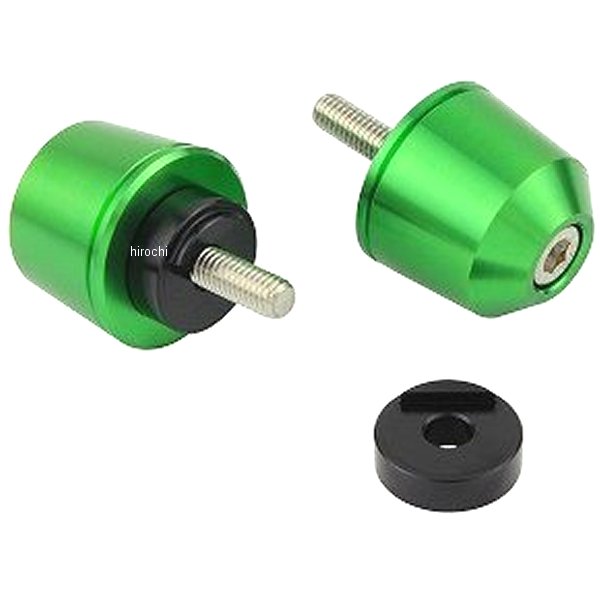 【メーカー在庫あり】 ポッシュ POSH ソリッドバーエンド M6 ヤマハ、KTM用 ライトグリーン 031199-18-10 JP店