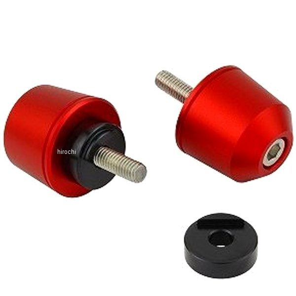 【メーカー在庫あり】 ポッシュ POSH ソリッドバーエンド M6 ヤマハ、KTM用 マットレッド 031199-22-10 JP店