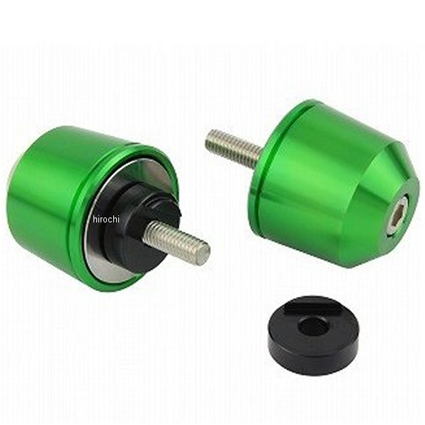 ポッシュ POSH ミドルウエイトバーエンド M6 ヤマハ、KTM用 ライトグリーン 032699-18-10 JP店