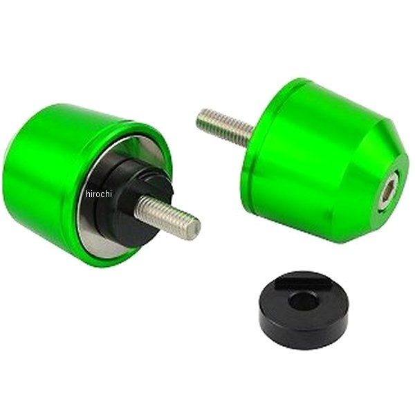 ポッシュ POSH ミドルウエイトバーエンド M6 ヤマハ、KTM用 ライムグリーン 032699-28-10 JP店