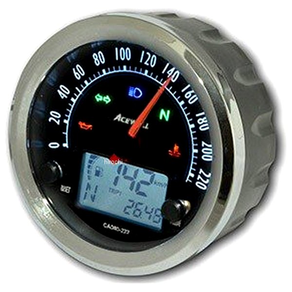 エースウェル ACEWELL 多機能デジタルメーター 黒 CA080-162B JP店