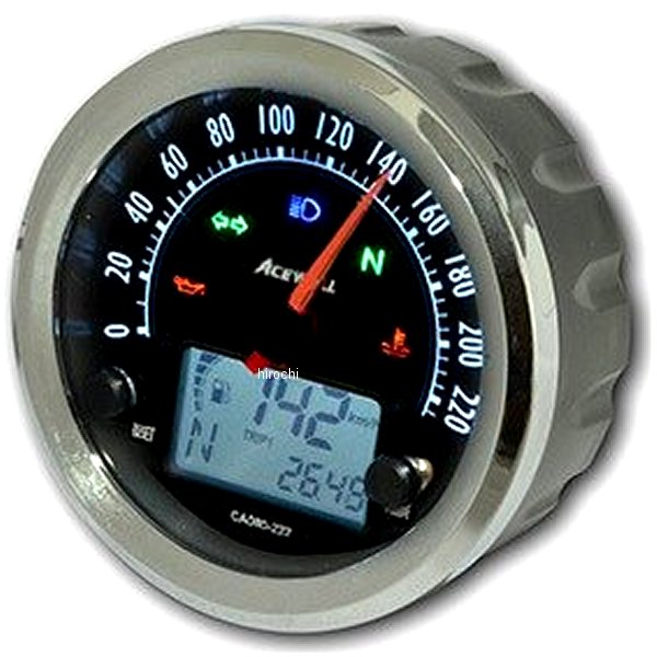 エースウェル ACEWELL 多機能デジタルメーター 白 CA080-222W JP店