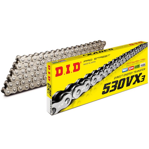 DID 大同工業 チェーン 530VX3 VXシリーズ Xリング シルバー 122L カシメ 4525516462723 JP店