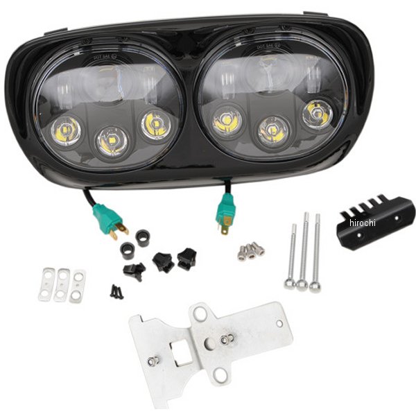 Rakuten - 【USA在庫あり】 ヘッドウィンド Headwinds LED ヘッドライト 5.75インチ アセンブリ 9003 98年-13年 FLTR 黒 2001-1771 JP店